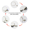 Adjustable Vacuum Plating 304 Stainless Steel Expandable Bangle Making BJEW-UN0001-03M-5