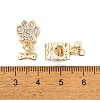 Rack Plating Alloy Rhinestone European Dangle Charms FIND-C055-19G-01-3