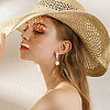 60Pcs 201 Stainless Steel Stud Earring Findings with Hole FIND-DC0006-59-6