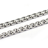 304 Stainless Steel Box Chains CHS-L001-29-4mm-1