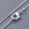 Brass Twisted Curb Chain Necklaces NJEW-BB10884-18-3