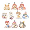 Opaque Resin Pendants RE-CBA5D24-06-1