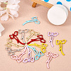 14Pcs 7 Colors  Spray Painted Alloy Pendants FIND-TA0004-71-5