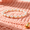 Elegant Imitation Pearl Rice Beaded Stretch Bracelets JW5778-2-2