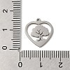 Non-Tarnish 201 Stainless Steel Pendants STAS-E206-06P-05-3
