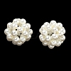 Baking Paint Pearlized Glass Woven Beads HY-JF-4MM-M1-01-2