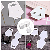 600Pcs Folding Blank Paper Jewelry Display Cards CDIS-CA0001-15-5