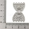 Brass Fold Over Clasps KK-N254-117P-01-3