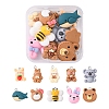 10Pcs 10 Style Animal Resin Pendants RESI-YW0001-21-1