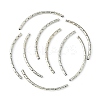 Brass Curved Tubes Beads KK-B793-N-3