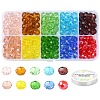 300Pcs 10 Colors Glass Beads Strands EGLA-YW0003-84-1