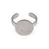 304 Stainless Steel Cuff Ring Components STAS-D372-04P-05-2