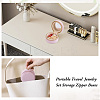 Portable Travel Round Velvet Jewelry Set Storage Zipper Boxes CON-TAC0001-11B-9