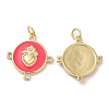 Brass Micro Pave Cubic Zirconia Pendants KK-M246-16G-01-1