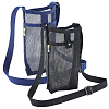2Pcs 2 Colors Polyester Plastic Water Bottle Mesh Pouches AJEW-CN0004-37A-1