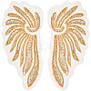 2Pcs 2 Styles Polyester Embroidery Sew on Appliques DIY-CY0001-02A-02-1