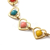 304 Stainless Steel Heart Link Bracelets for Women LS-BJEW-C076-02A-01-2