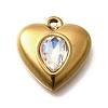 304 Stainless Steel Pendants STAS-Q346-06G-02-1