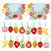 Fruit & Vegetable Pendant Stitch Markers HJEW-AB00306-1