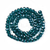 Electroplate Glass Beads Strands EGLA-A034-T6mm-B25-2