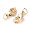 Rack Plating Brass Lobster Claw Clasps KK-F090-26LG-02-2