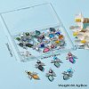 20Pcs 10 Color Evil Eye Lampwork Pendants FIND-CJ0001-69-9