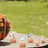 5 Sets 5 Style Round Iridescent Glass Dome Cover AJEW-DR0001-08-7