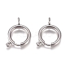 Tarnish Resistant 304 Stainless Steel Spring Ring Clasps LS-STAS-P234-47P-1