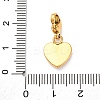Heart 304 Stainless Steel Rhinestone Pendant Decorations STAS-I331-14G-A-3