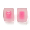 Frosted Acrylic European Large Hole Beads OACR-G012-14F-2