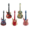 10Pcs 5 Colors Opaque Printed Acrylic Pendants OACR-YW0003-42-2