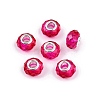 Baking Paint Transparent Glass European Beads GPDL-N004-C14mm-B03-1