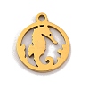 201 Stainless Steel Charms LS-STAS-U016-06G-02-1