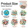 500Pcs 5 Colors Opaque Acrylic Beads OACR-TA0003-87-3