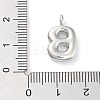 Rack Plating Brass Balloon Letter Pendants KK-C050-01P-B-3