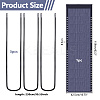 Plastic Chair Cloth AJEW-WH0031-62B-2