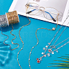 2 Colors 304 Stainless Steel Paperclip Chains CHS-PH0001-10-2