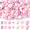 DIY Heart Letter Beads Findings Kit DIY-FS0009-98-3