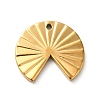 Ion Plating(IP) 304 Stainless Steel Pendants STAS-M312-01B-G-2