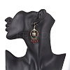 2 Pairs 2 Colors Christmas Themed Handmade Glass Seed Beads Dangle Earrings EJEW-MZ00488-4