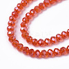 Electroplate Glass Beads Strands EGLA-A034-T6mm-A21-2