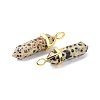 Natural Dalmatian Jasper Pointed Pendants G-G025-01G-33-3