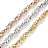 304 Stainless Steel Rope Chain Bracelets BJEW-H618-16MC-2