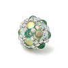 Sparkling Acrylic Encrusted Round Beads CLAY-NH0003-03S-04-2