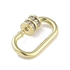 Brass Micro Pave Cubic Zirconia Keychain Rings X-KK-M293-50G-2