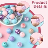 DIY Round Acrylic & Resin Jewelry Making Findings Kits DIY-FS0007-63-2