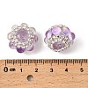 Sparkling Acrylic Rhinestone Round Beads OACR-NH0002-01B-07-3
