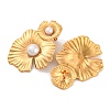 304 Stainless Steel with Plastic Imitation Pearl Stud Earrings for Women LS-EJEW-Z057-07G-2