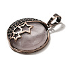 Natural Rose Quartz Pendants G-P560-01R-22-2