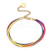 Segment Dyed Polyester Threads Multi-strand Bracelets BJEW-JB05672-2